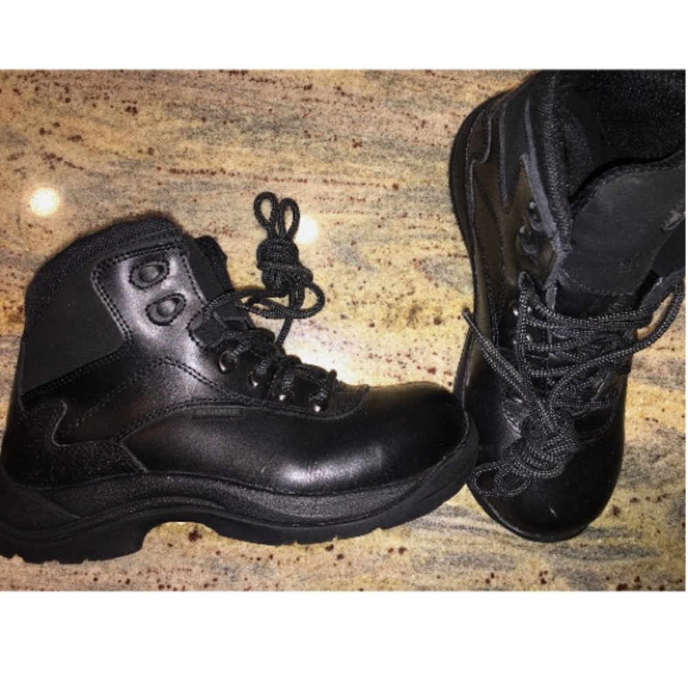 LEATHER Steel-toe Boots!!